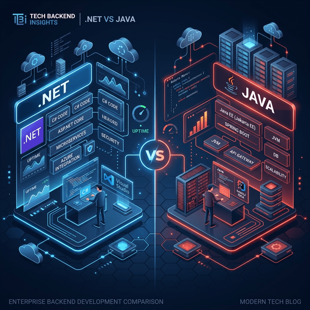 .NET vs Java 2026: Enterprise Backend Comparison | MetaDesign Solutions