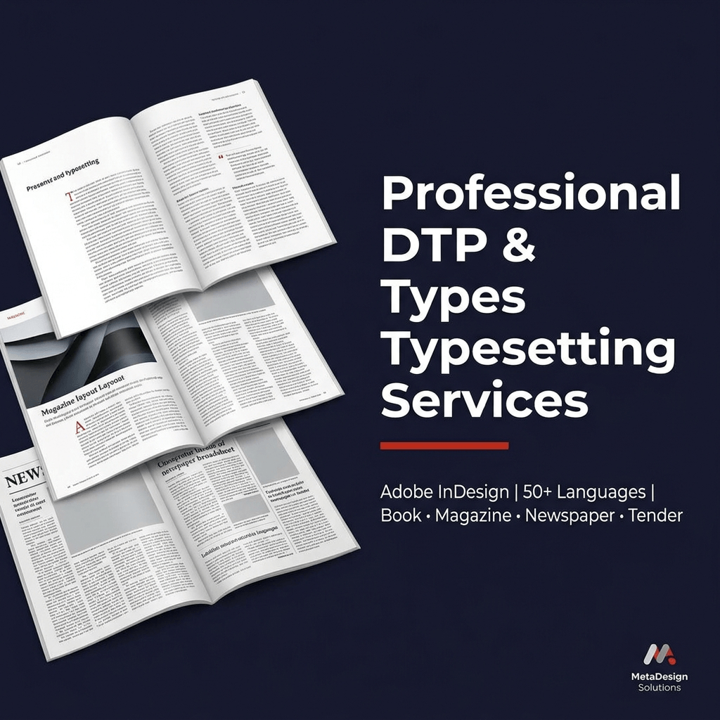 Professional DTP & Typesetting Services in Adobe InDesign | MetaDesign ...