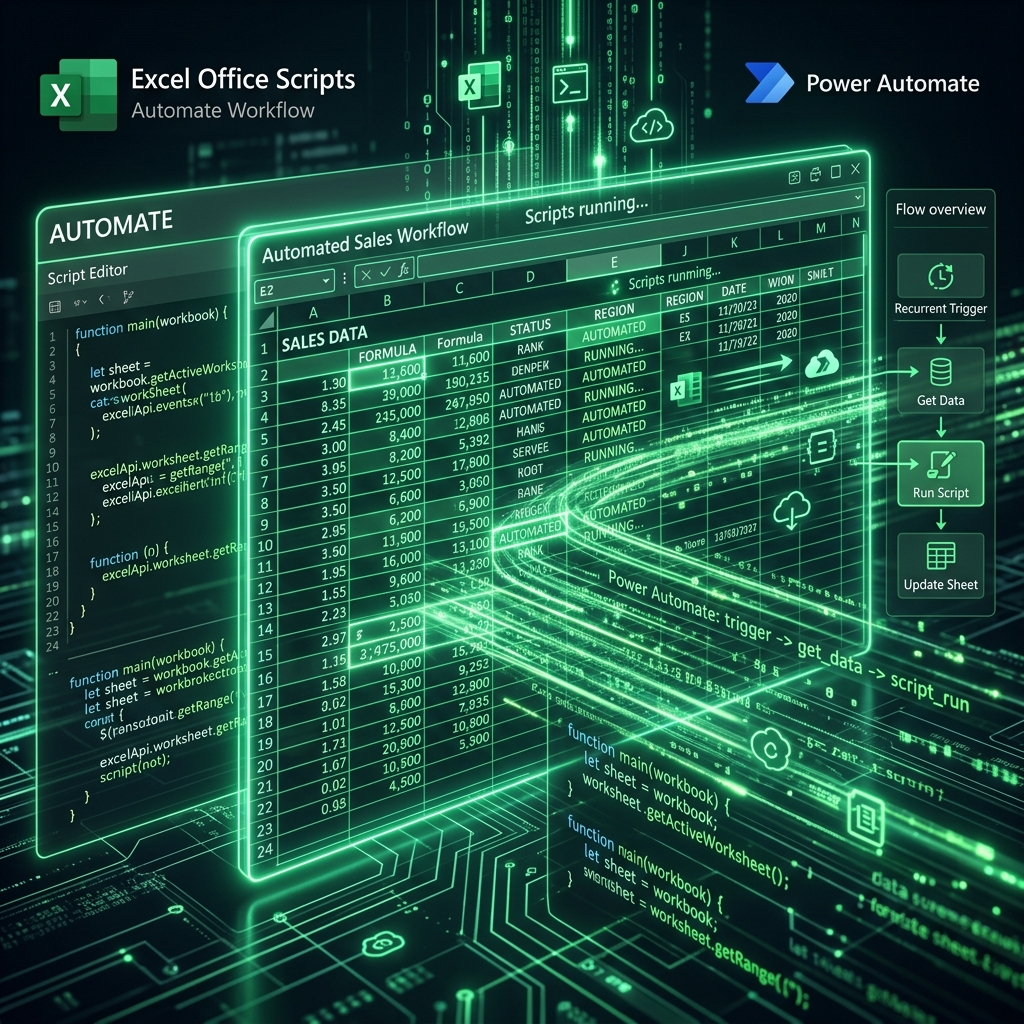Automating Enterprise Excel Workflows with Office Scripts and Power Automate