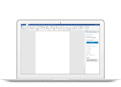 CITATION MANAGER FOR MS WORD