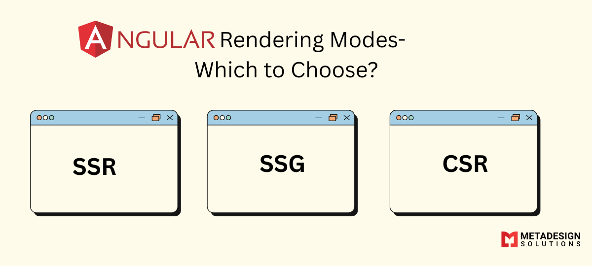 Angular Rendering Modes: SSR vs SSG vs CSR – Which to Choose?